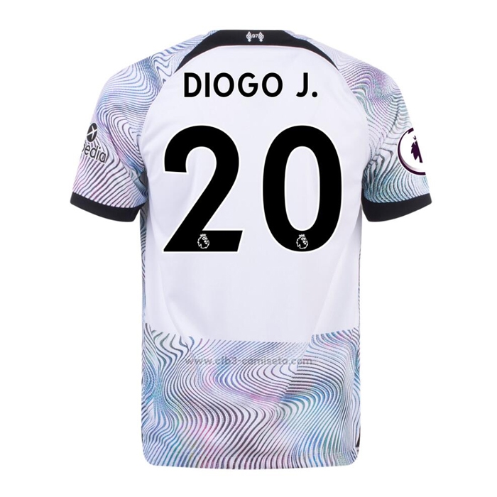 Camiseta Liverpool Jugador Diogo J. Segunda 2022-2023